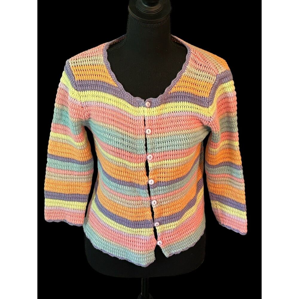 Real Comfort Women's Knit Sweater Women’s Medium Colorful Multicolor‎